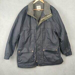 Pacific Trail Windbreaker Jacket Mens XL Blue Full Zip Fleece Lined Outdoor Wear